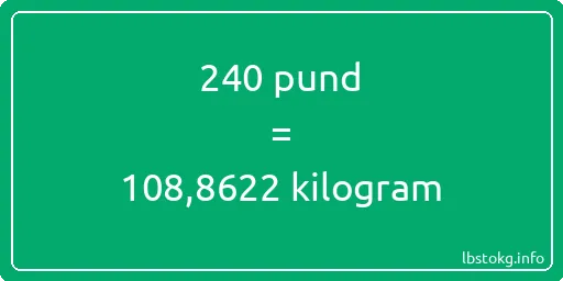 240 pund till kilogram - 240 pund till kilogram