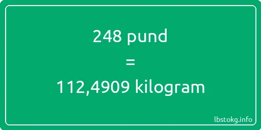 248 pund till kilogram - 248 pund till kilogram