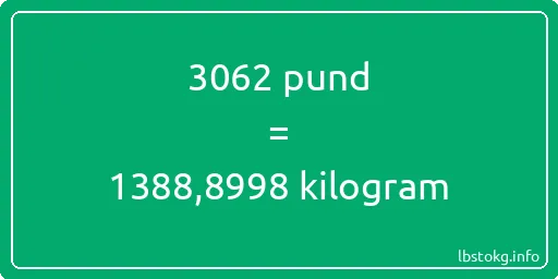 3062 pund till kilogram - 3062 pund till kilogram