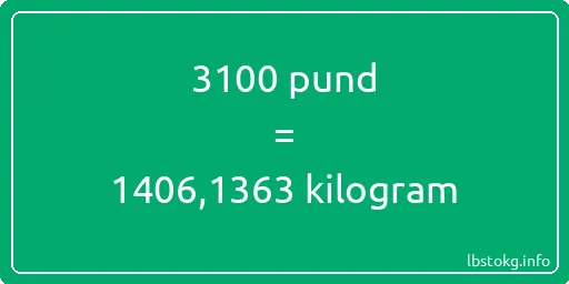 3100 pund till kilogram - 3100 pund till kilogram