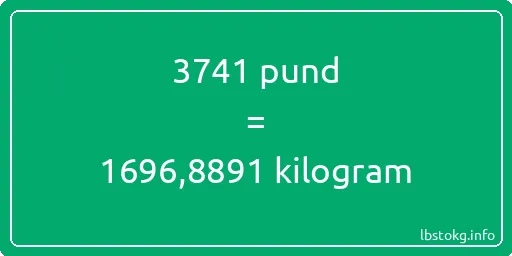 3741 pund till kilogram - 3741 pund till kilogram