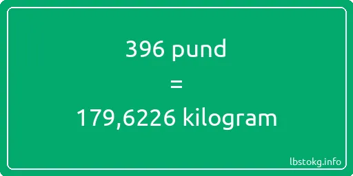 396 pund till kilogram - 396 pund till kilogram