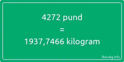 4272 pund till kilogram - 4272 pund till kilogram