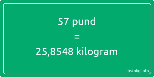 57 pund till kilogram - 57 pund till kilogram