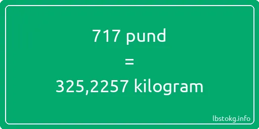 717 pund till kilogram - 717 pund till kilogram