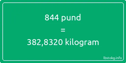 844 pund till kilogram - 844 pund till kilogram