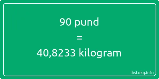 90 pund till kilogram - 90 pund till kilogram