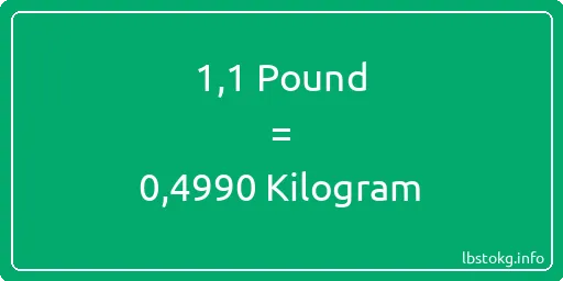 1-1 Pound için Kilogram - 1-1 Pound için Kilogram