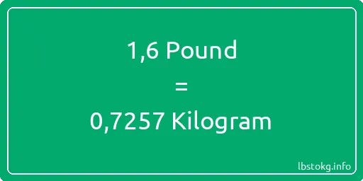 1-6 Pound için Kilogram - 1-6 Pound için Kilogram