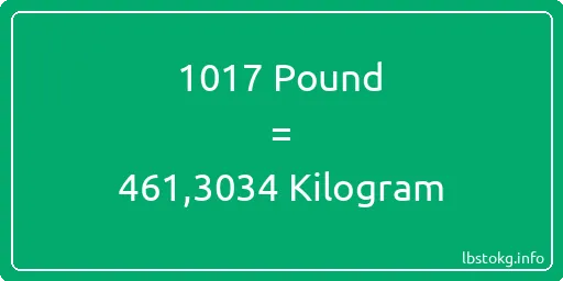 1017 Pound için Kilogram - 1017 Pound için Kilogram