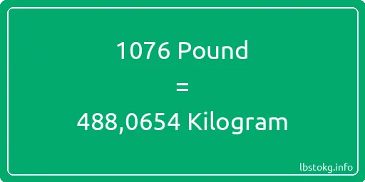 1076 Pound için Kilogram - 1076 Pound için Kilogram