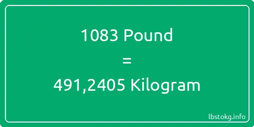 1083 Pound için Kilogram - 1083 Pound için Kilogram