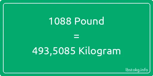 1088 Pound için Kilogram - 1088 Pound için Kilogram