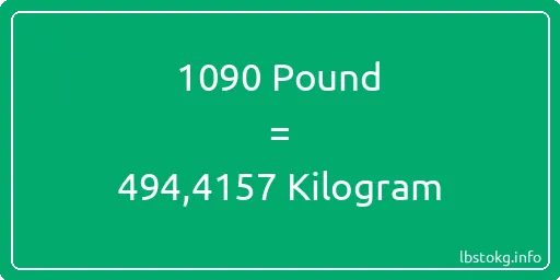 1090 Pound için Kilogram - 1090 Pound için Kilogram