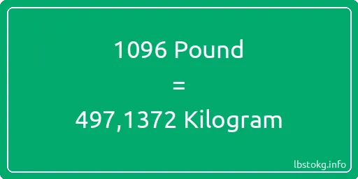 1096 Pound için Kilogram - 1096 Pound için Kilogram