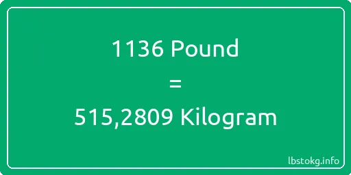 1136 Pound için Kilogram - 1136 Pound için Kilogram