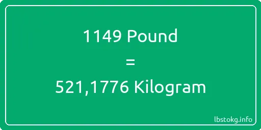 1149 Pound için Kilogram - 1149 Pound için Kilogram