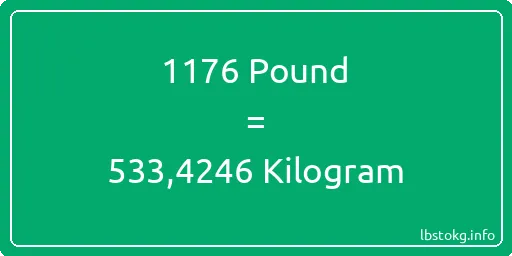 1176 Pound için Kilogram - 1176 Pound için Kilogram