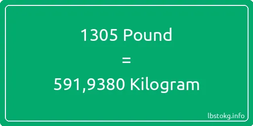 1305 Pound için Kilogram - 1305 Pound için Kilogram