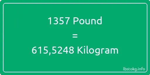 1357 Pound için Kilogram - 1357 Pound için Kilogram