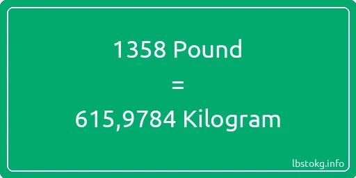 1358 Pound için Kilogram - 1358 Pound için Kilogram