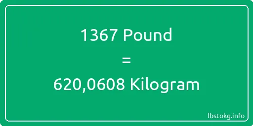 1367 Pound için Kilogram - 1367 Pound için Kilogram