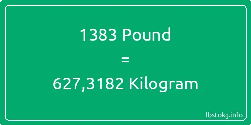 1383 Pound için Kilogram - 1383 Pound için Kilogram