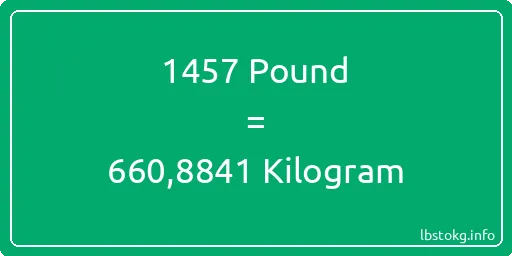 1457 Pound için Kilogram - 1457 Pound için Kilogram