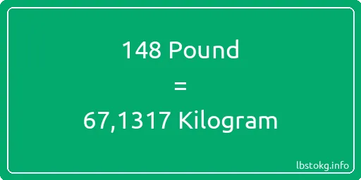 148 Pound için Kilogram - 148 Pound için Kilogram