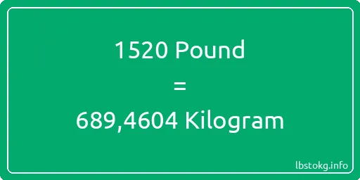 1520 Pound için Kilogram - 1520 Pound için Kilogram