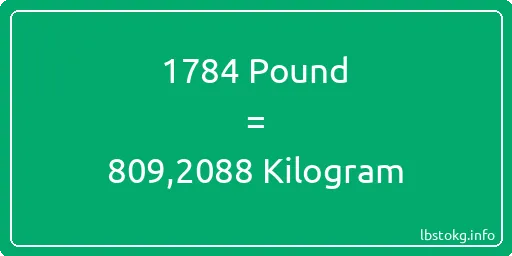 1784 Pound için Kilogram - 1784 Pound için Kilogram