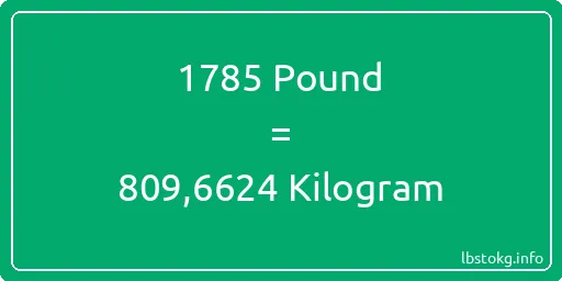 1785 Pound için Kilogram - 1785 Pound için Kilogram