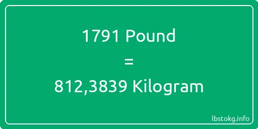 1791 Pound için Kilogram - 1791 Pound için Kilogram