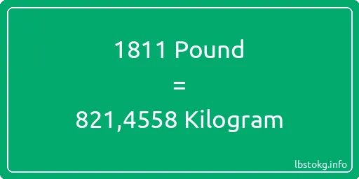 1811 Pound için Kilogram - 1811 Pound için Kilogram