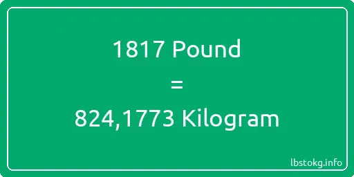 1817 Pound için Kilogram - 1817 Pound için Kilogram