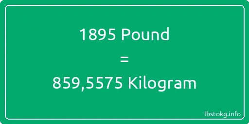 1895 Pound için Kilogram - 1895 Pound için Kilogram