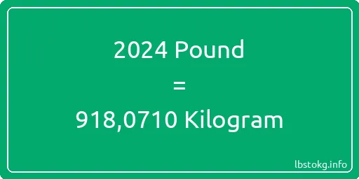 2024 Pound için Kilogram - 2024 Pound için Kilogram