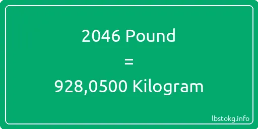 2046 Pound için Kilogram - 2046 Pound için Kilogram