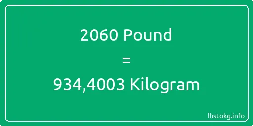 2060 Pound için Kilogram - 2060 Pound için Kilogram