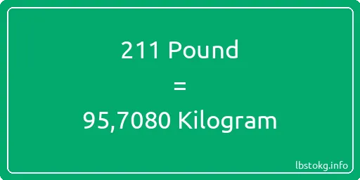 211 Pound için Kilogram - 211 Pound için Kilogram