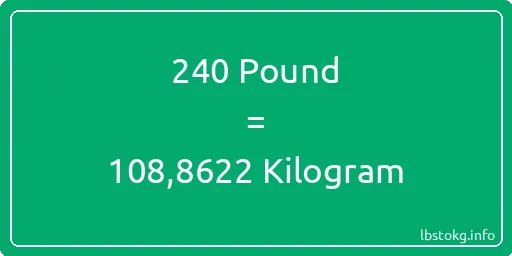 240 Pound için Kilogram - 240 Pound için Kilogram