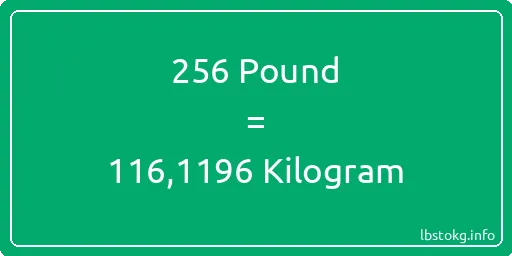 256 Pound için Kilogram - 256 Pound için Kilogram