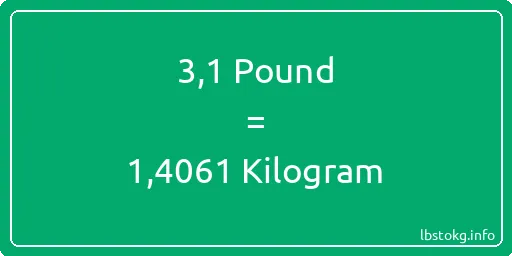 3-1 Pound için Kilogram - 3-1 Pound için Kilogram