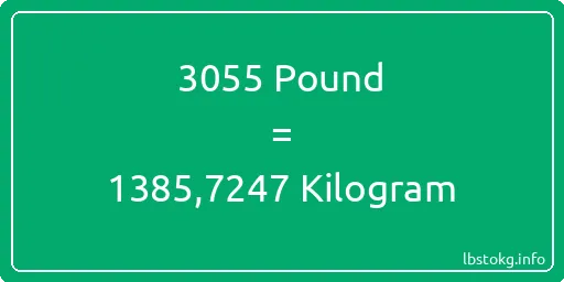 3055 Pound için Kilogram - 3055 Pound için Kilogram