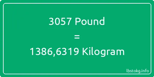 3057 Pound için Kilogram - 3057 Pound için Kilogram