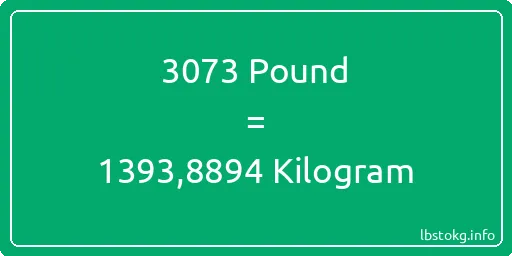 3073 Pound için Kilogram - 3073 Pound için Kilogram