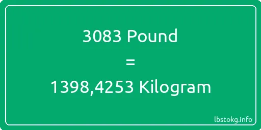 3083 Pound için Kilogram - 3083 Pound için Kilogram