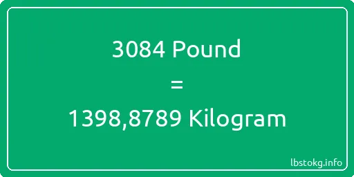 3084 Pound için Kilogram - 3084 Pound için Kilogram