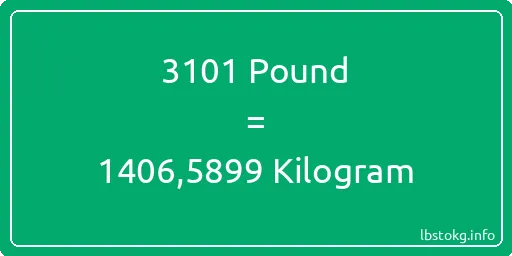 3101 Pound için Kilogram - 3101 Pound için Kilogram