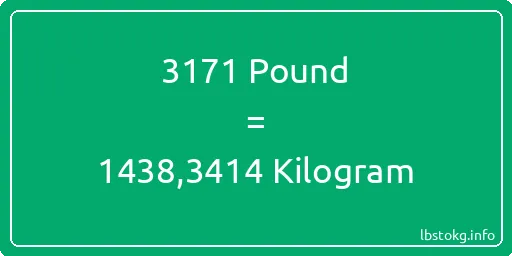 3171 Pound için Kilogram - 3171 Pound için Kilogram